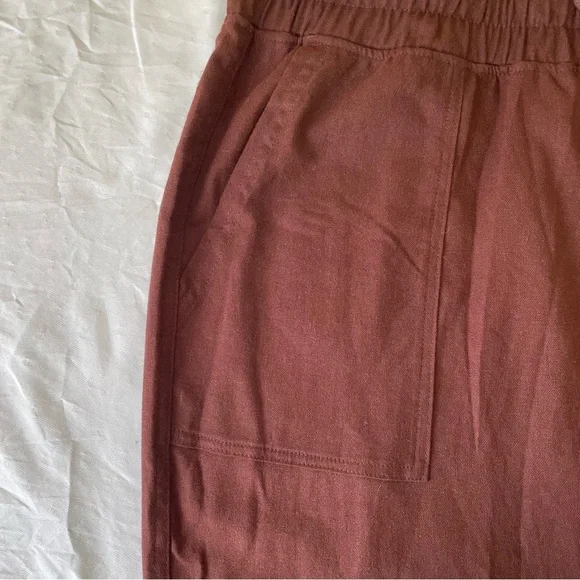 NWOT Never worn Willet Women’s 55% Linen 45% Cotton Brown pants Size 2XL - Picture 9 of 10